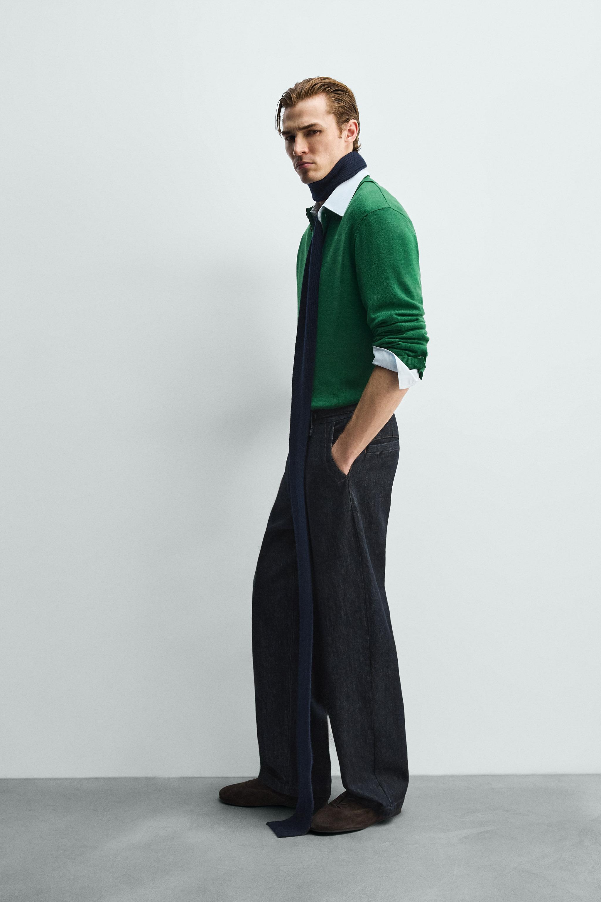 WOOL KNIT POLO SHIRT